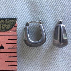 Cute, silver hoop earrings